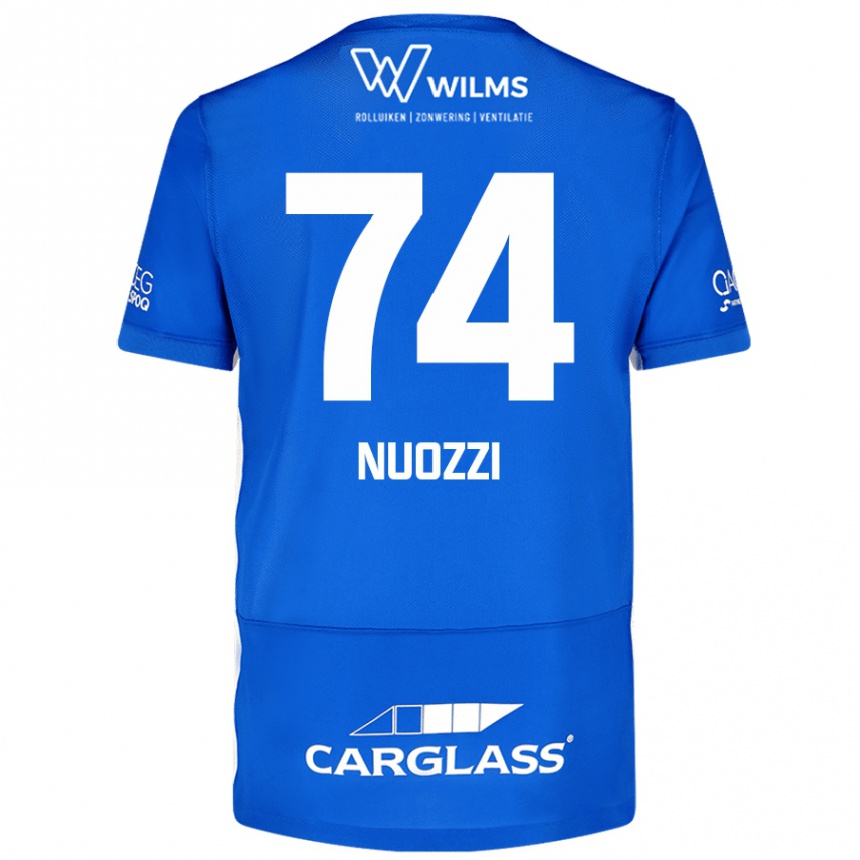 Mujer Fútbol Camiseta Cédric Nuozzi #74 Azul 1ª Equipación 2024/25 México