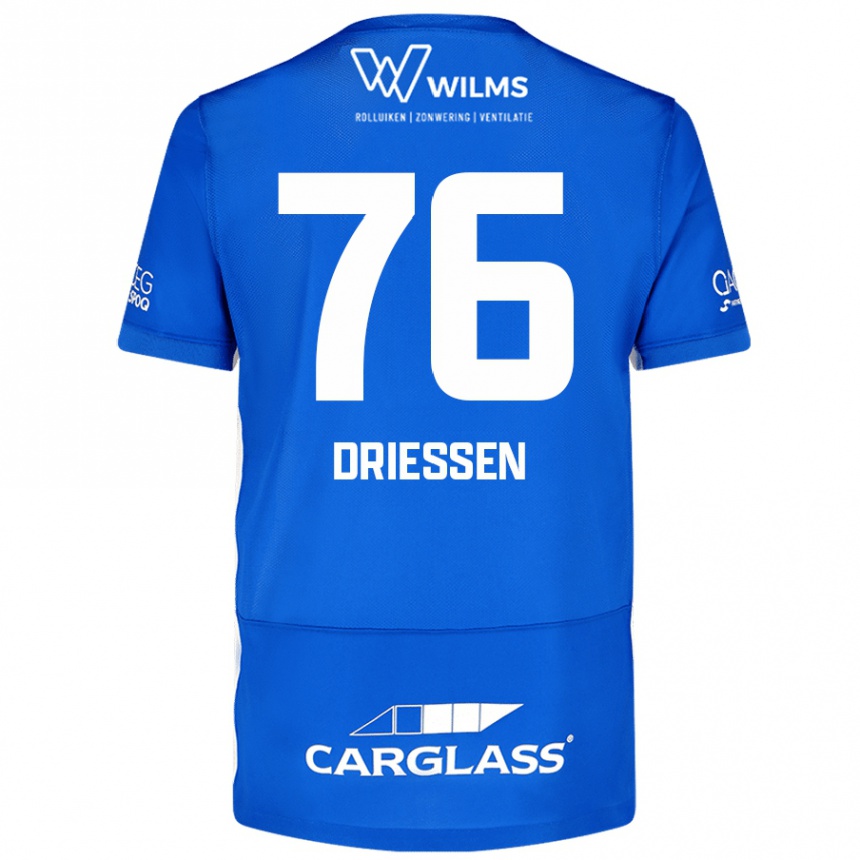 Mujer Fútbol Camiseta Jelle Driessen #76 Azul 1ª Equipación 2024/25 México