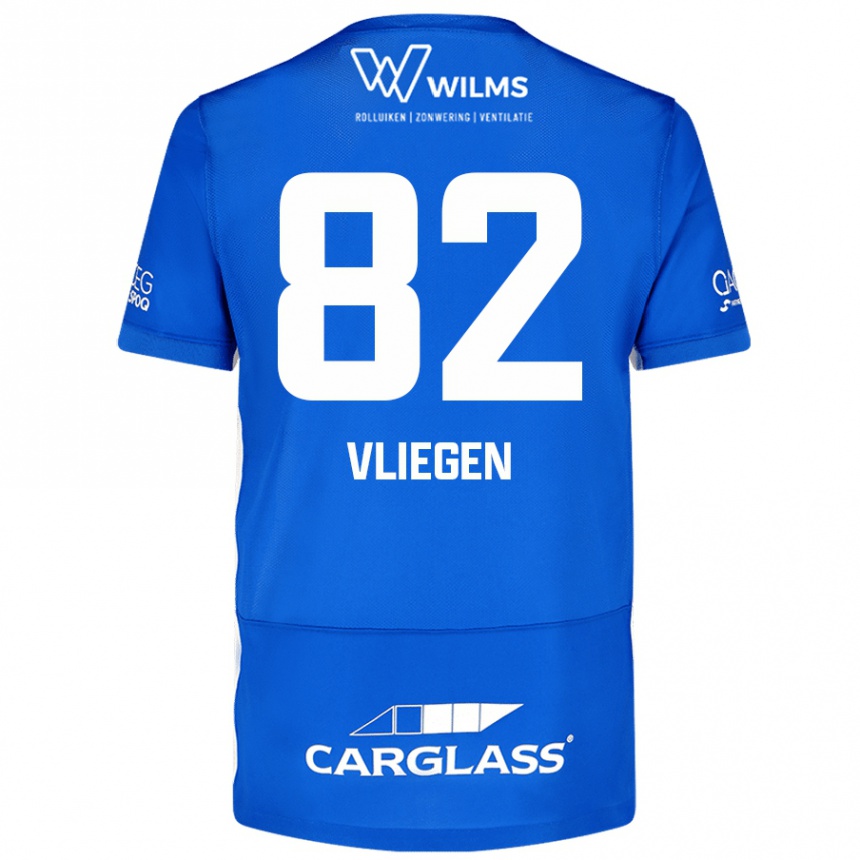 Mujer Fútbol Camiseta Olivier Vliegen #82 Azul 1ª Equipación 2024/25 México