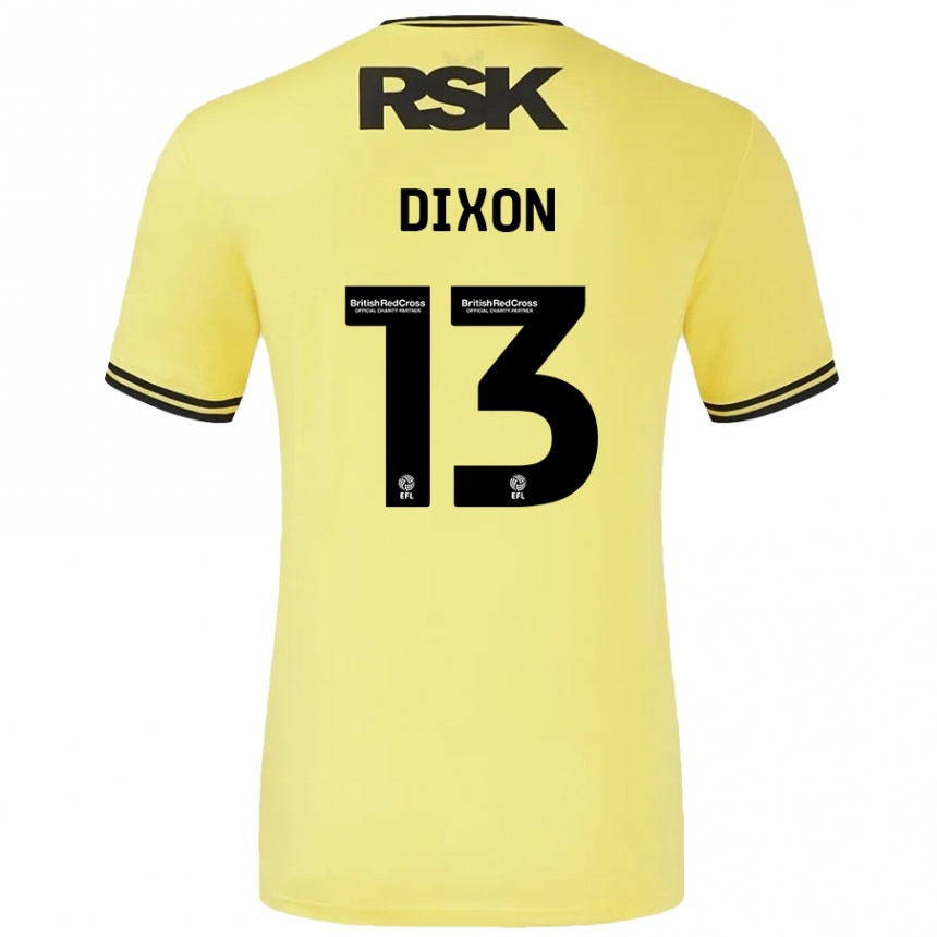 Mujer Fútbol Camiseta Kaheim Dixon #13 Amarillo Negro 2ª Equipación 2024/25 México