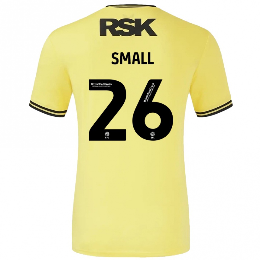 Mujer Fútbol Camiseta Thierry Small #26 Amarillo Negro 2ª Equipación 2024/25 México