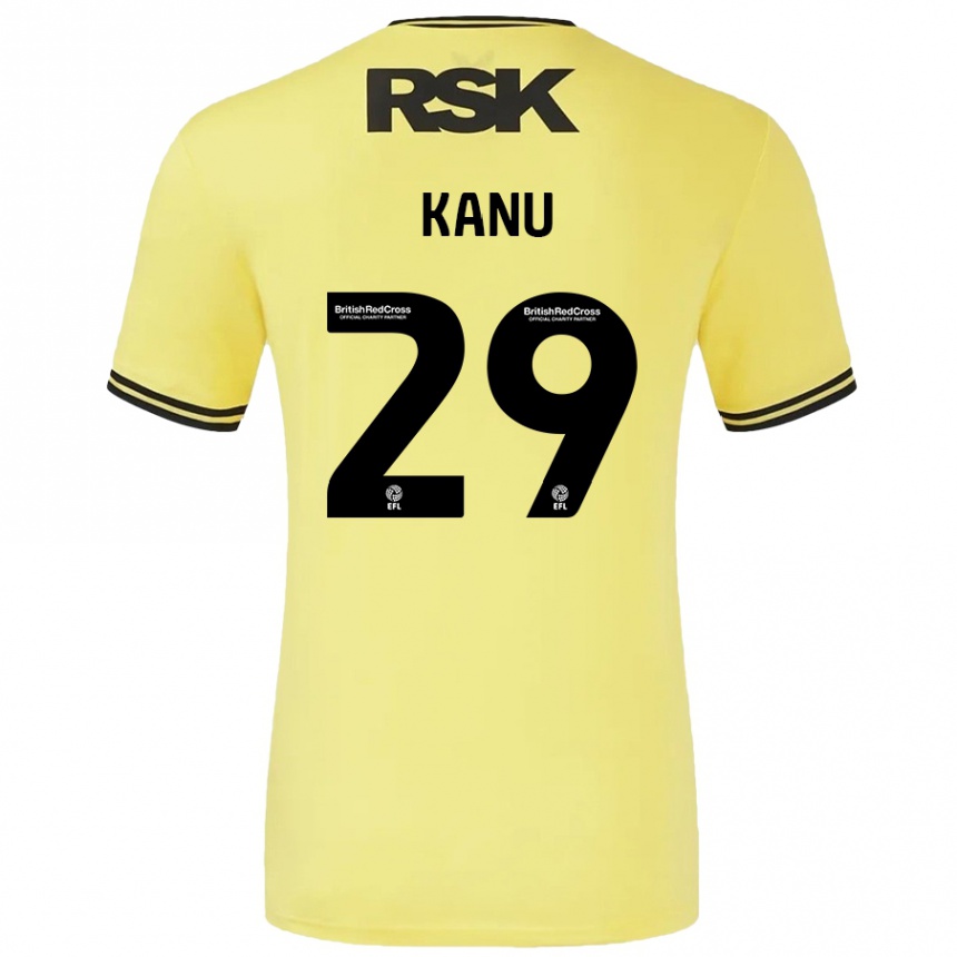 Mujer Fútbol Camiseta Daniel Kanu #29 Amarillo Negro 2ª Equipación 2024/25 México