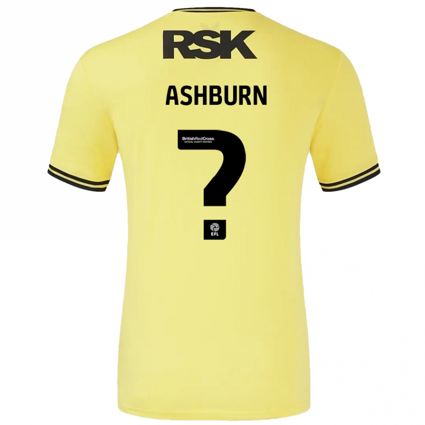 Mujer Fútbol Camiseta Luke Ashburn #0 Amarillo Negro 2ª Equipación 2024/25 México