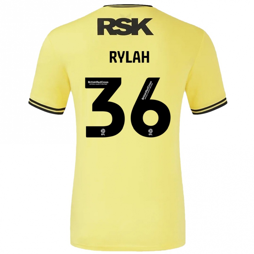 Mujer Fútbol Camiseta Henry Rylah #36 Amarillo Negro 2ª Equipación 2024/25 México