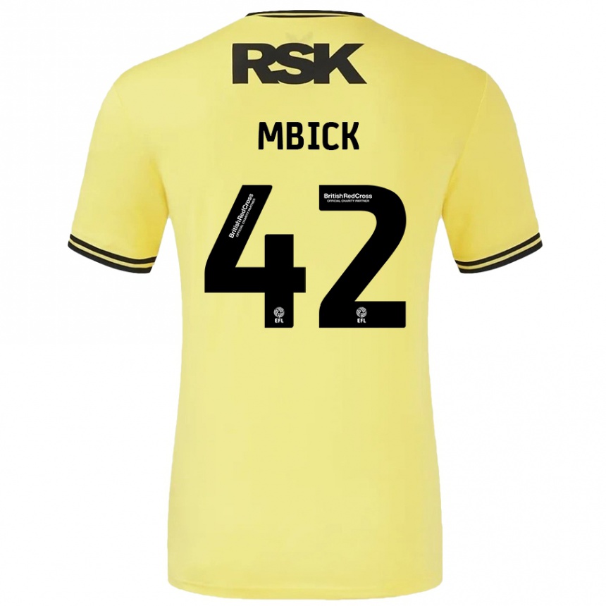 Mujer Fútbol Camiseta Micah Mbick #42 Amarillo Negro 2ª Equipación 2024/25 México