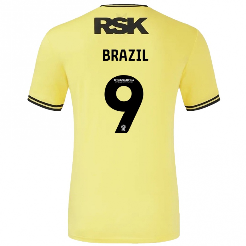 Mujer Fútbol Camiseta Ellie Brazil #9 Amarillo Negro 2ª Equipación 2024/25 México