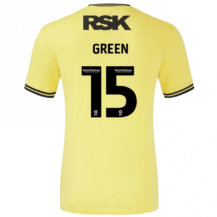 Mujer Fútbol Camiseta Kayleigh Green #15 Amarillo Negro 2ª Equipación 2024/25 México