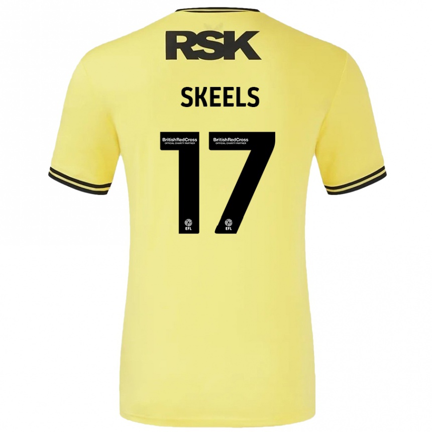 Mujer Fútbol Camiseta Kiera Skeels #17 Amarillo Negro 2ª Equipación 2024/25 México