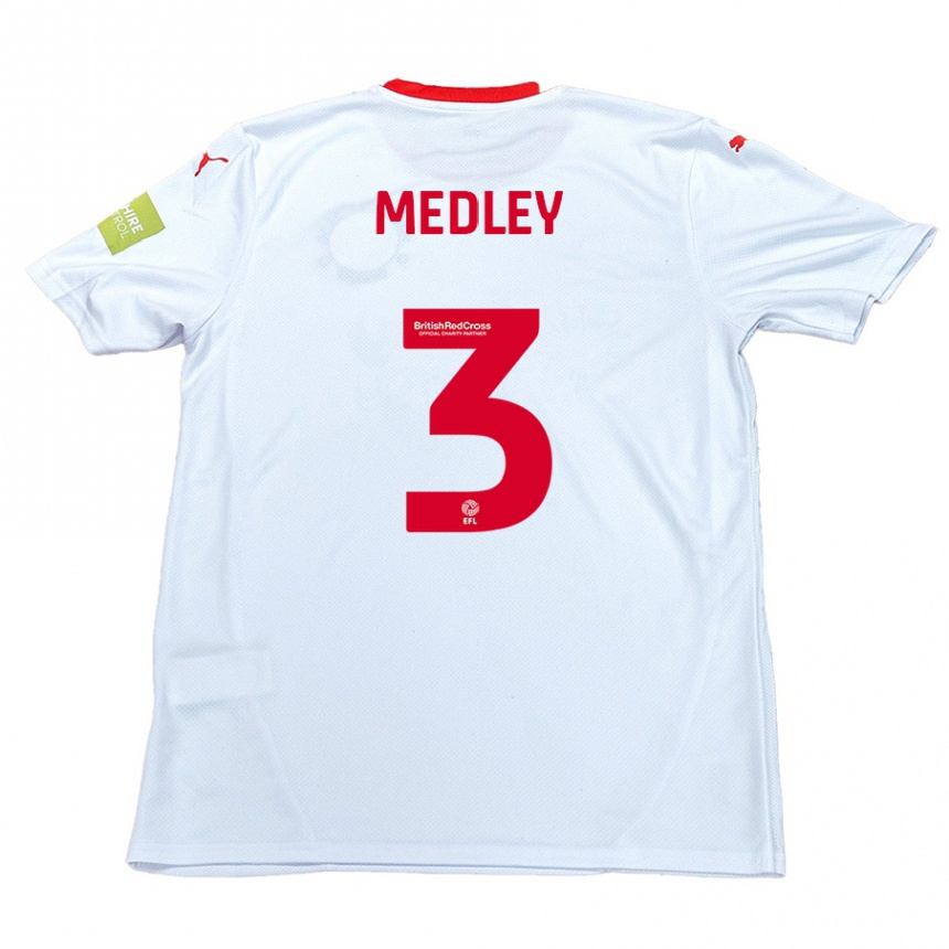 Mujer Fútbol Camiseta Zech Medley #3 Blanco 2ª Equipación 2024/25 México