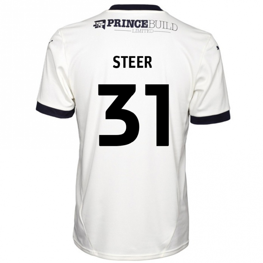 Mujer Fútbol Camiseta Jed Steer #31 Blanquecino Negro 2ª Equipación 2024/25 México