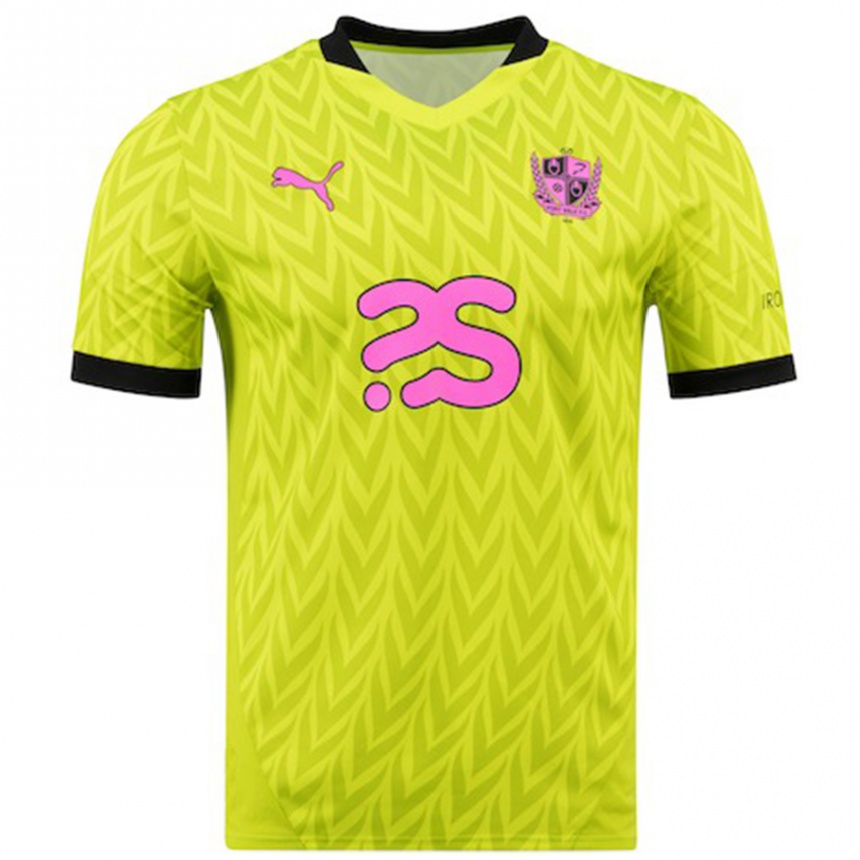 Mujer Fútbol Camiseta Benicio Baker-Boaitey #37 Verde Fluorescente 2ª Equipación 2024/25 México