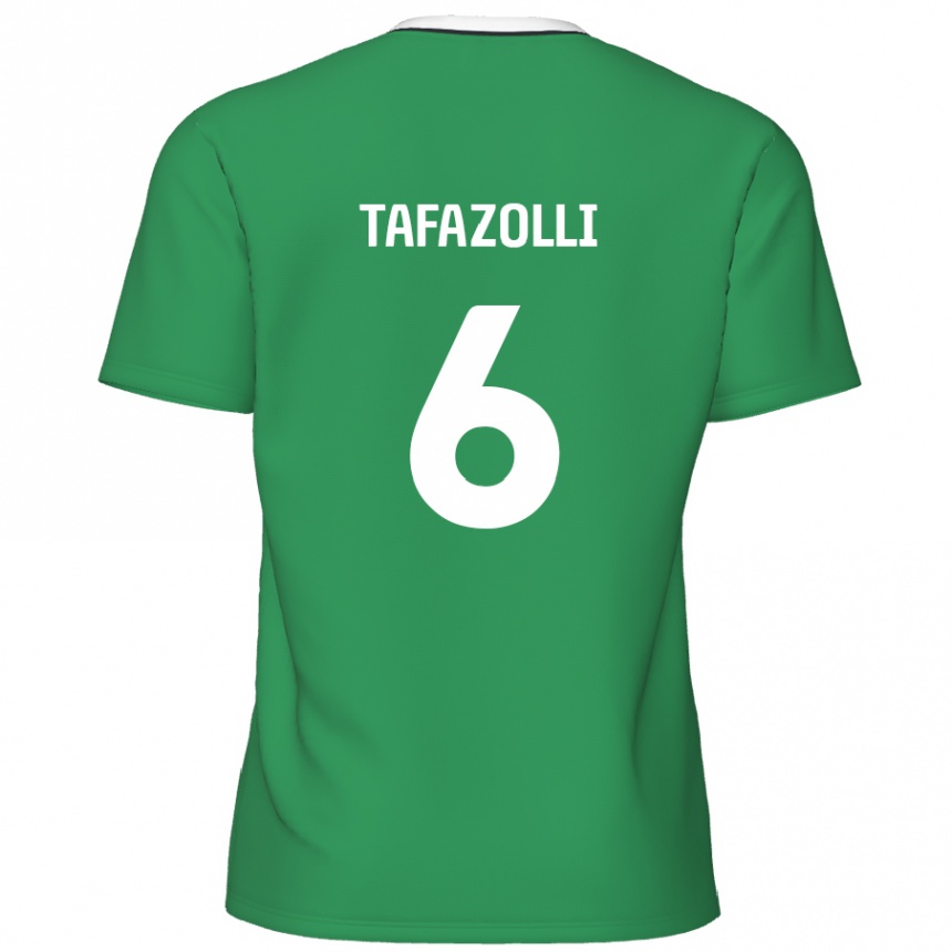 Mujer Fútbol Camiseta Ryan Tafazolli #6 Verde Rayas Blancas 2ª Equipación 2024/25 México