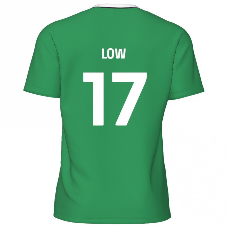 Mujer Fútbol Camiseta Joe Low #17 Verde Rayas Blancas 2ª Equipación 2024/25 México