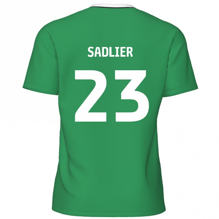 Mujer Fútbol Camiseta Kieran Sadlier #23 Verde Rayas Blancas 2ª Equipación 2024/25 México