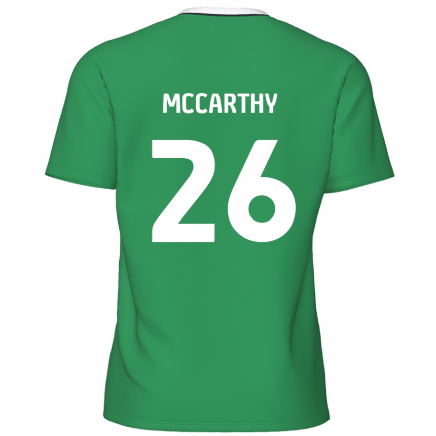 Mujer Fútbol Camiseta Jason Mccarthy #26 Verde Rayas Blancas 2ª Equipación 2024/25 México