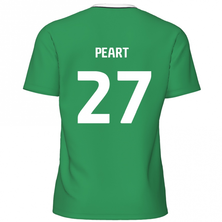 Mujer Fútbol Camiseta Brody Peart #27 Verde Rayas Blancas 2ª Equipación 2024/25 México