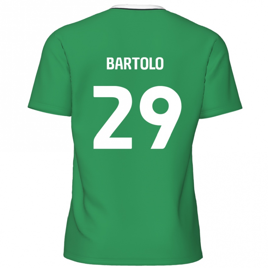 Mujer Fútbol Camiseta Jaiden Bartolo #29 Verde Rayas Blancas 2ª Equipación 2024/25 México