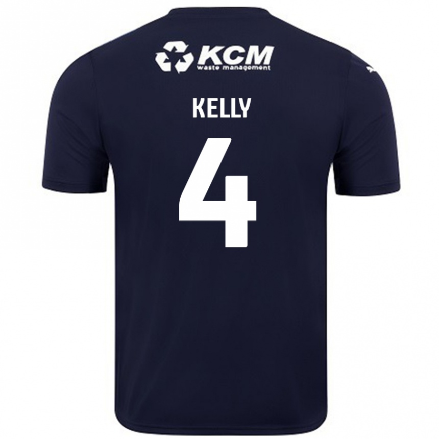 Mujer Fútbol Camiseta Liam Kelly #4 Azul Marino 2ª Equipación 2024/25 México