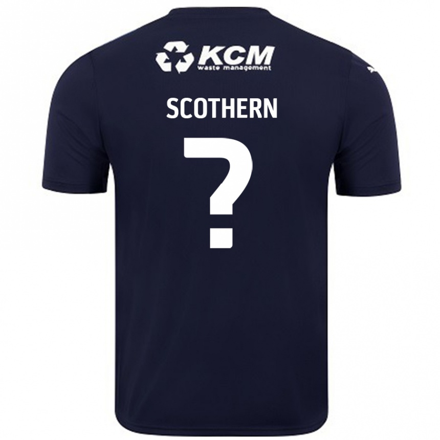 Mujer Fútbol Camiseta Ben Scothern #0 Azul Marino 2ª Equipación 2024/25 México