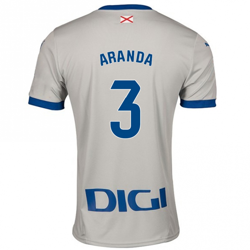 Mujer Fútbol Camiseta Miguel Aranda #3 Gris Claro 2ª Equipación 2024/25 México