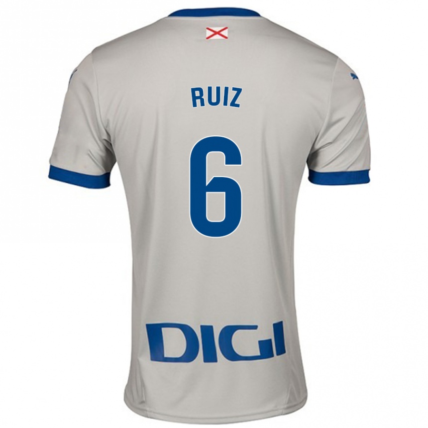 Mujer Fútbol Camiseta Markel Ruiz #6 Gris Claro 2ª Equipación 2024/25 México