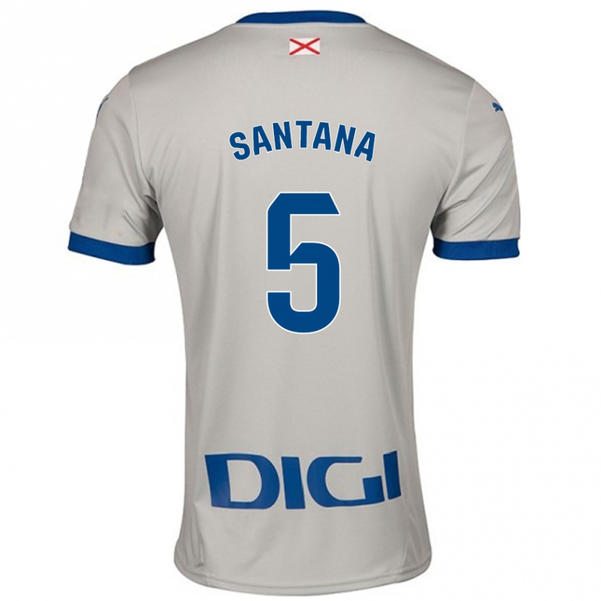 Mujer Fútbol Camiseta Vanesa Santana #5 Gris Claro 2ª Equipación 2024/25 México