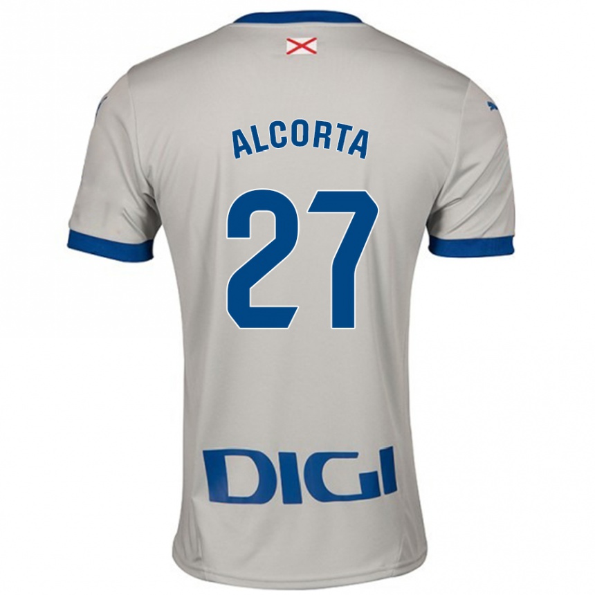 Mujer Fútbol Camiseta Alaitz Alcorta #27 Gris Claro 2ª Equipación 2024/25 México