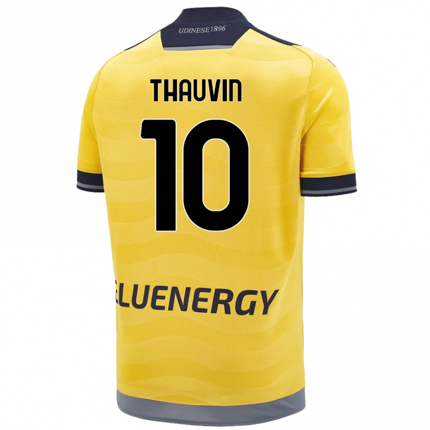 Mujer Fútbol Camiseta Florian Thauvin #10 Dorado 2ª Equipación 2024/25 México