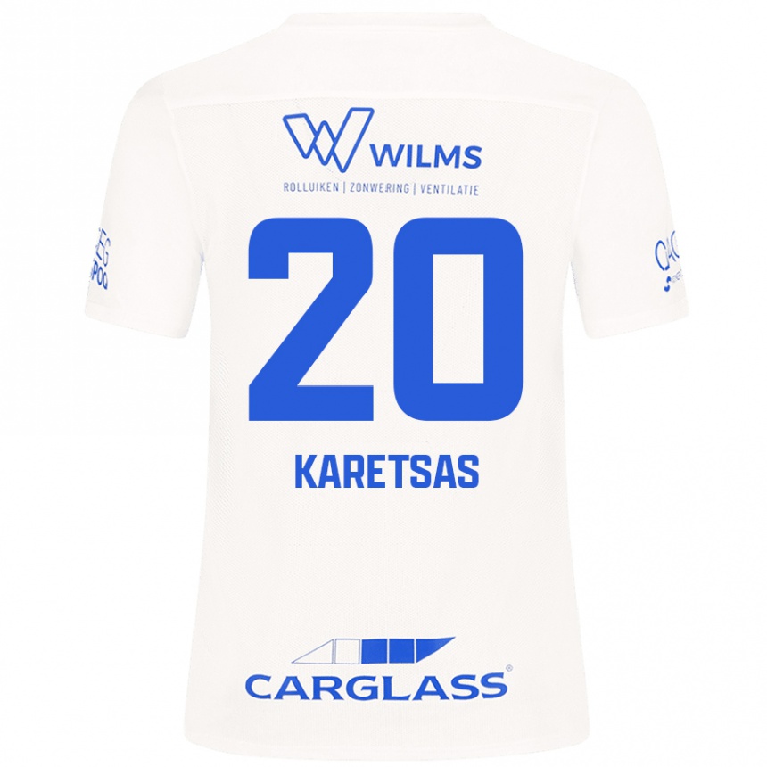 Mujer Fútbol Camiseta Konstantinos Karetsas #20 Blanco 2ª Equipación 2024/25 México