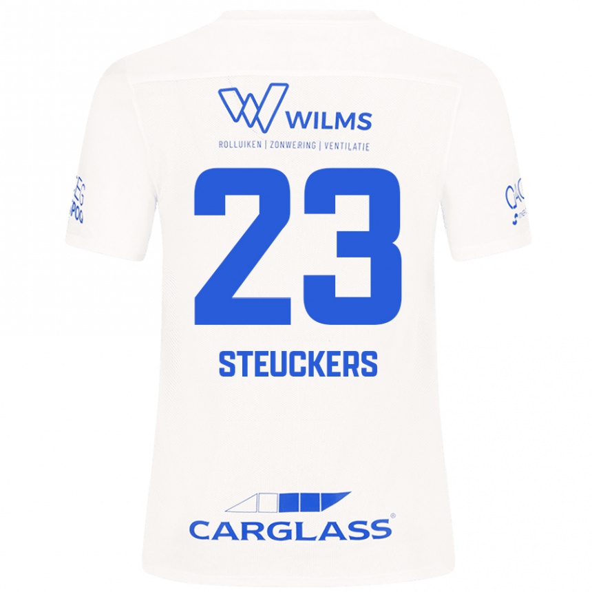 Mujer Fútbol Camiseta Jarne Steuckers #23 Blanco 2ª Equipación 2024/25 México