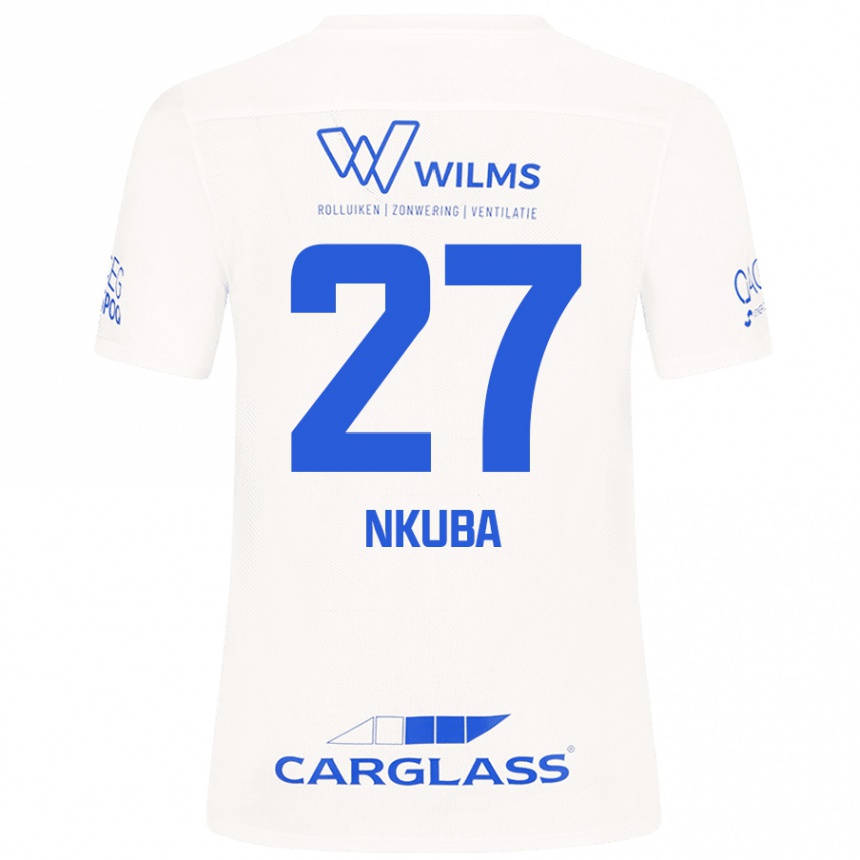 Mujer Fútbol Camiseta Ken Nkuba #27 Blanco 2ª Equipación 2024/25 México