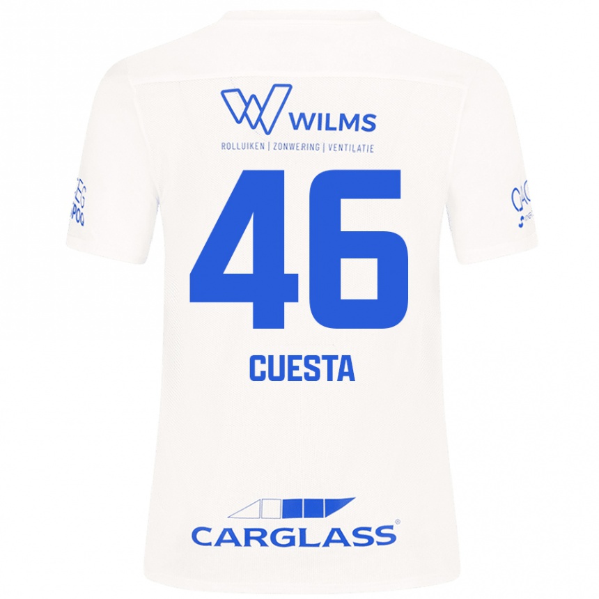 Mujer Fútbol Camiseta Carlos Cuesta #46 Blanco 2ª Equipación 2024/25 México