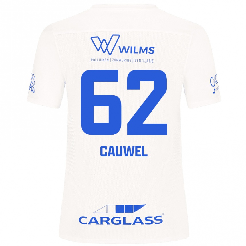 Mujer Fútbol Camiseta Michiel Cauwel #62 Blanco 2ª Equipación 2024/25 México