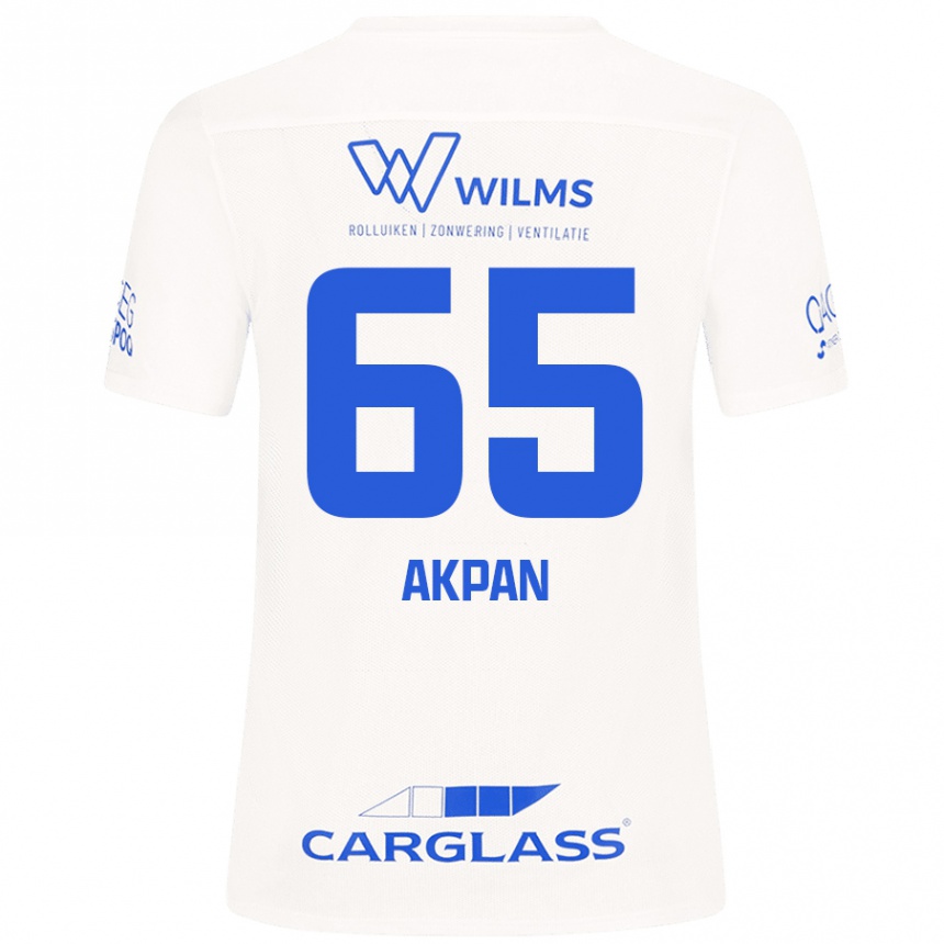 Mujer Fútbol Camiseta Christian Akpan #65 Blanco 2ª Equipación 2024/25 México