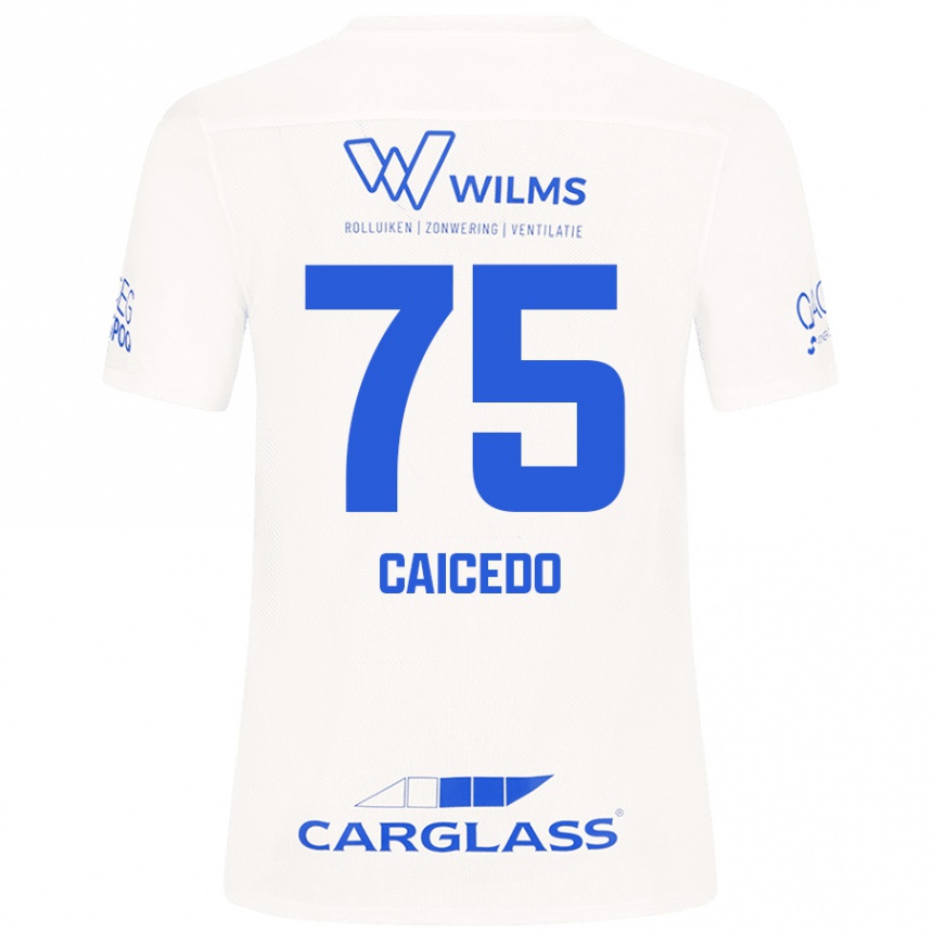 Mujer Fútbol Camiseta Alfred Caicedo #75 Blanco 2ª Equipación 2024/25 México