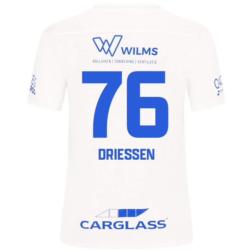 Mujer Fútbol Camiseta Jelle Driessen #76 Blanco 2ª Equipación 2024/25 México