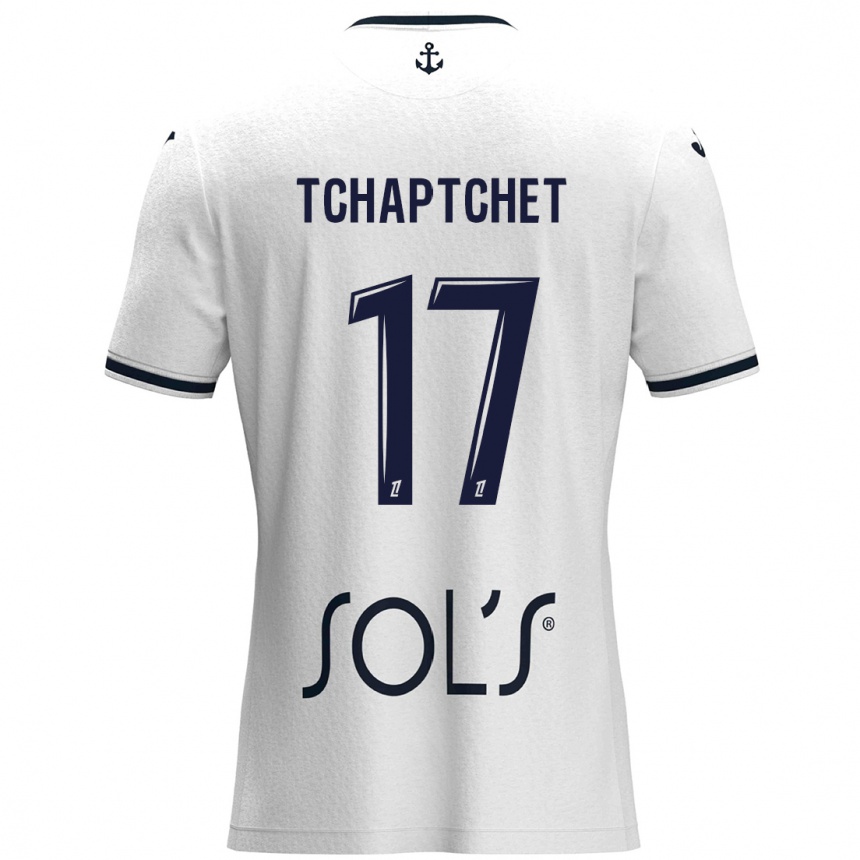 Mujer Fútbol Camiseta Chanel Tchaptchet #17 Blanco Azul Oscuro 2ª Equipación 2024/25 México