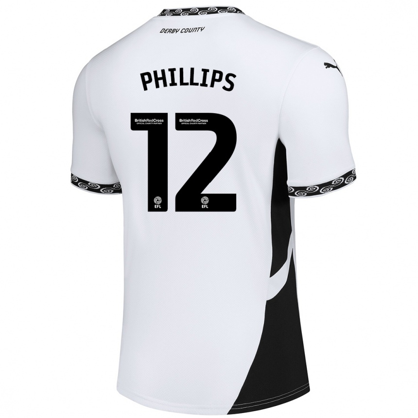 Niño Fútbol Camiseta Nathaniel Phillips #12 Blanco Negro 1ª Equipación 2024/25 México