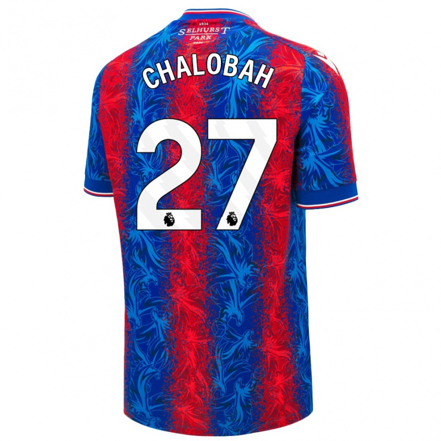 Niño Fútbol Camiseta Trevoh Chalobah #27 Rayas Rojas Y Azules 1ª Equipación 2024/25 México