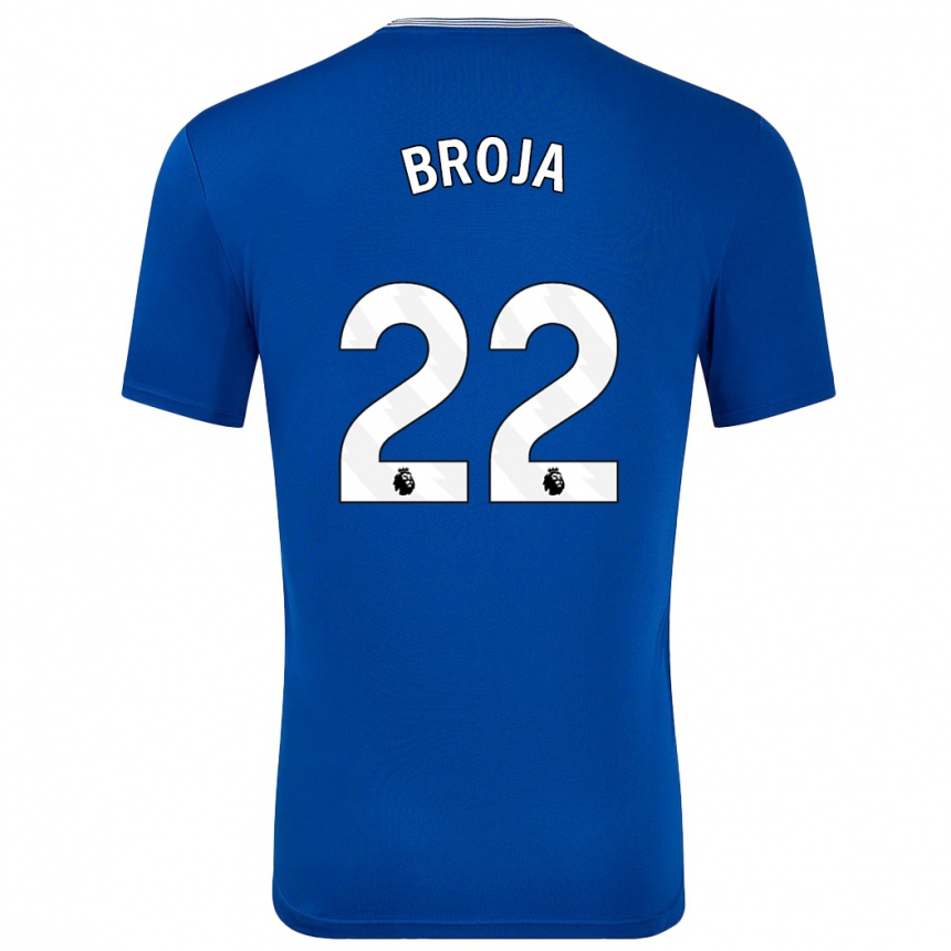 Niño Fútbol Camiseta Armando Broja #22 Azul Con 1ª Equipación 2024/25 México