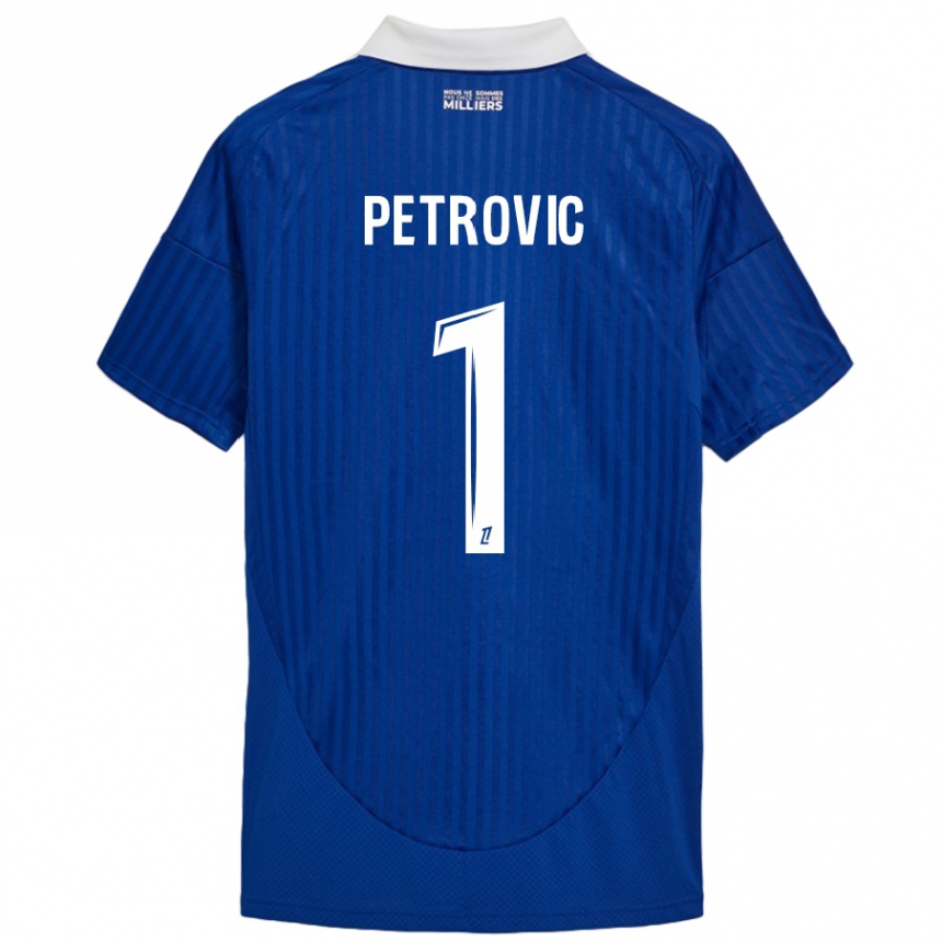 Niño Fútbol Camiseta Djordje Petrovic #1 Azul Blanco 1ª Equipación 2024/25 México