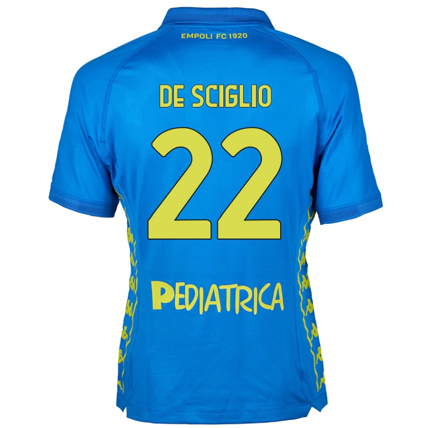 Niño Fútbol Camiseta Mattia De Sciglio #22 Azul 1ª Equipación 2024/25 México