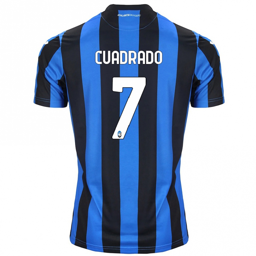 Niño Fútbol Camiseta Juan Cuadrado #7 Azul Negro 1ª Equipación 2024/25 México