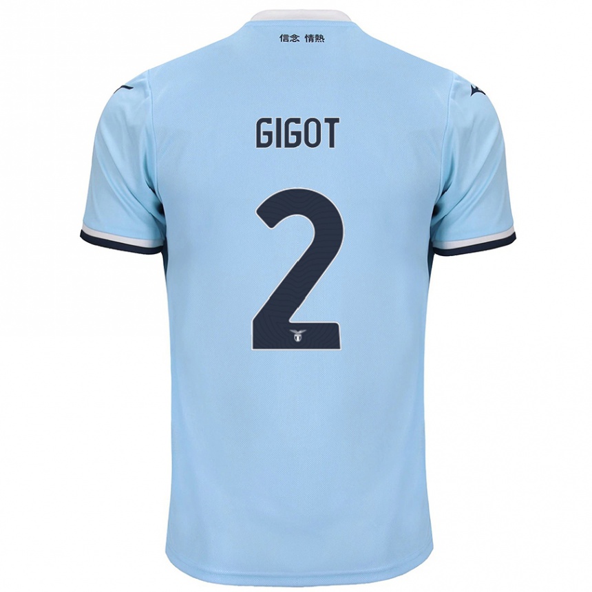 Niño Fútbol Camiseta Samuel Gigot #2 Azul 1ª Equipación 2024/25 México