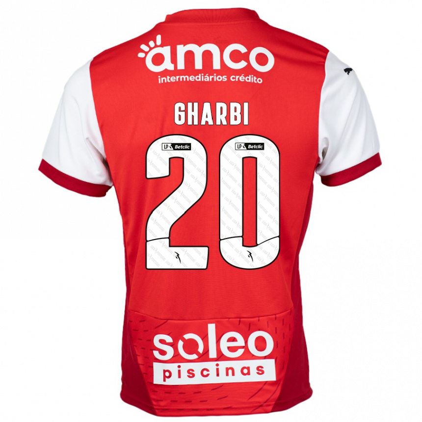 Niño Fútbol Camiseta Ismael Gharbi #20 Rojo Blanco 1ª Equipación 2024/25 México