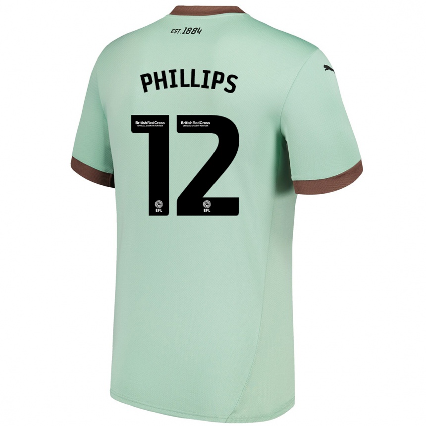 Niño Fútbol Camiseta Nathaniel Phillips #12 Verde Pálido 2ª Equipación 2024/25 México