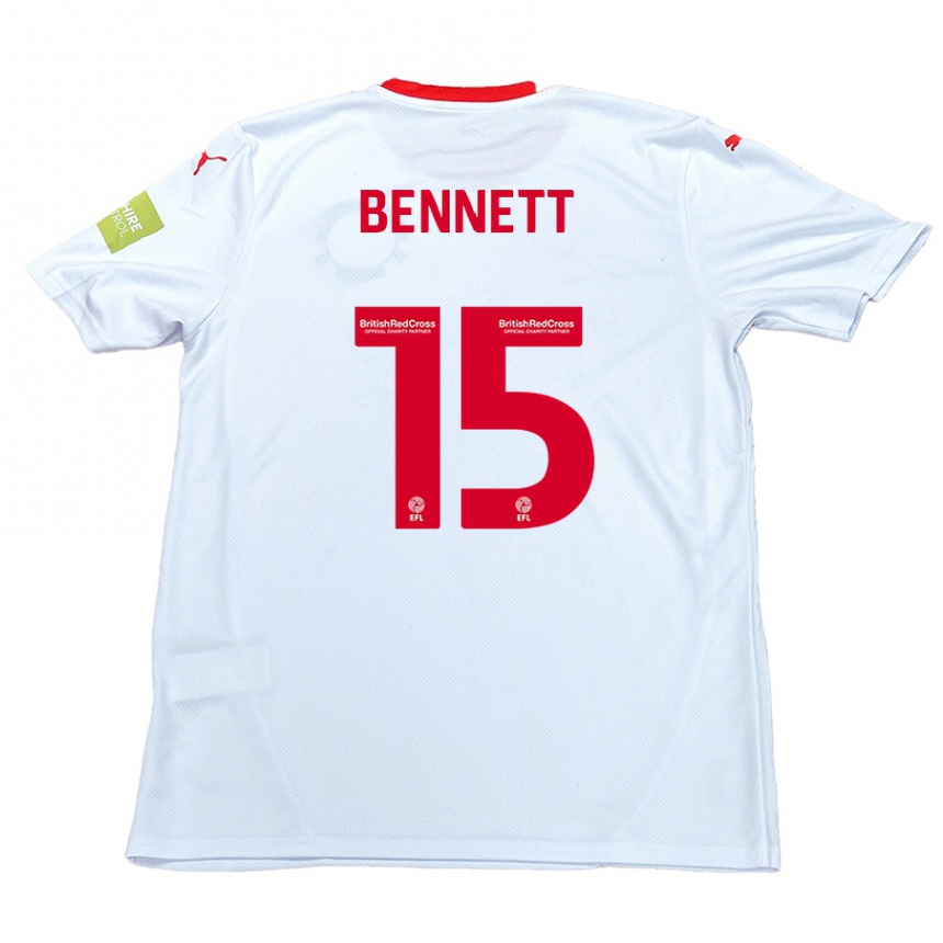 Niño Fútbol Camiseta Rhys Bennett #15 Blanco 2ª Equipación 2024/25 México