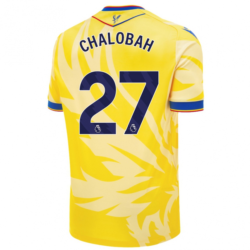 Niño Fútbol Camiseta Trevoh Chalobah #27 Amarillo 2ª Equipación 2024/25 México