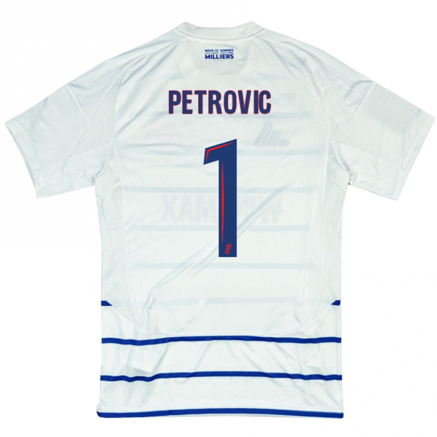 Niño Fútbol Camiseta Djordje Petrovic #1 Blanco Azul 2ª Equipación 2024/25 México