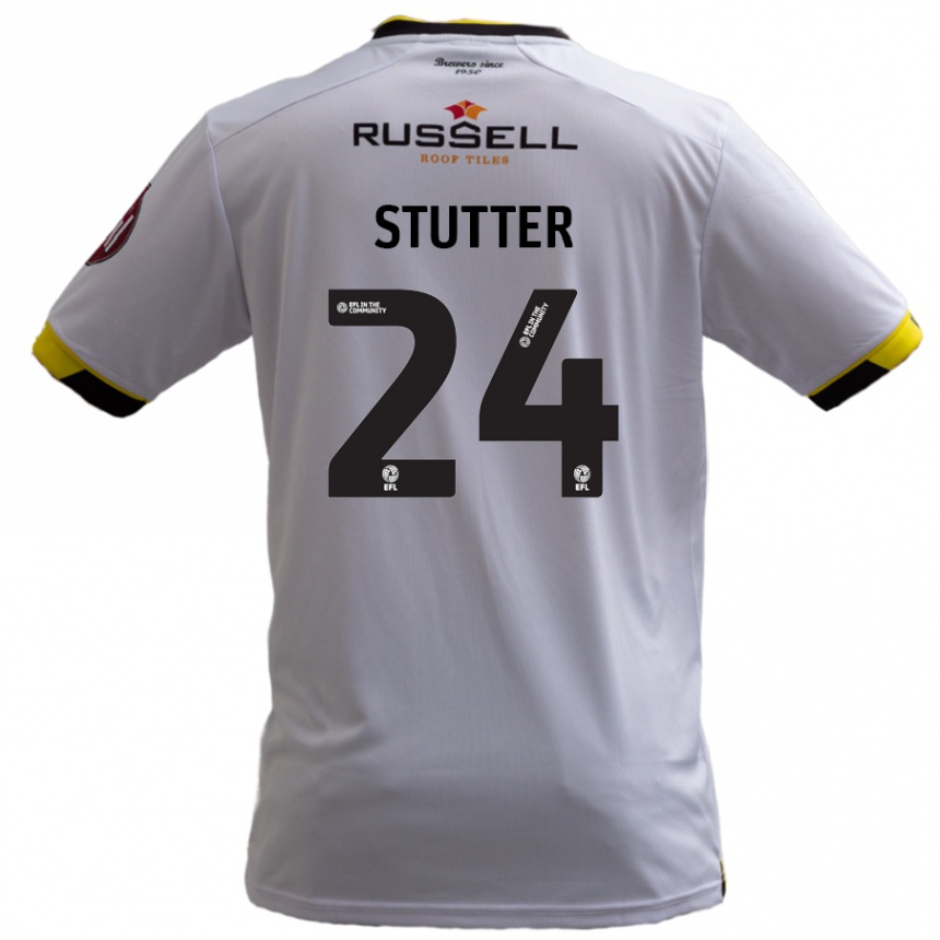 Niño Fútbol Camiseta Ronnie Stutter #24 Blanco 2ª Equipación 2024/25 México